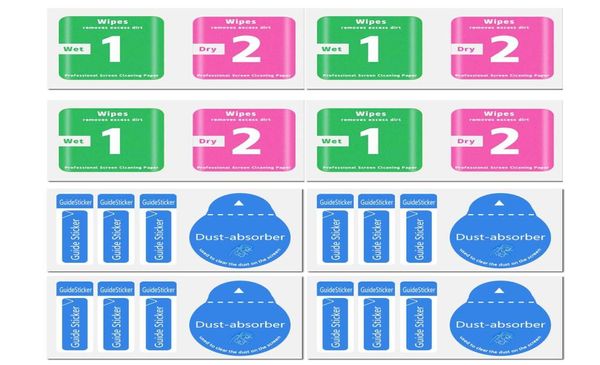 Ferramenta de limpeza úmida e seco conjunto de remoção de poeira adesivo usado para limpar todos os tipos de acessórios para celular de vidro acessórios para celular glas3801136