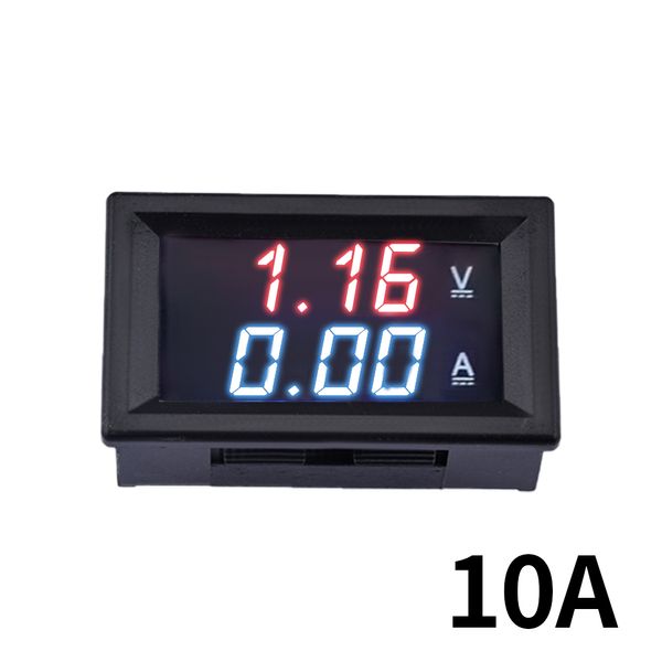 Mini DC 100V Digital Car Voltmeter Amperemeter 10A 50A 100A LED -Anzeigepanel AMP -Spannungsspannungsspannungsstrom Testerdetektor