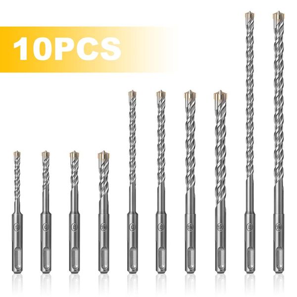 SDS mais 4 cortadores de broca de broca, broca elétrica de martelo para 110/160/110mm de concreto parede de concreto Brice Brice Hole Sraw Drilling