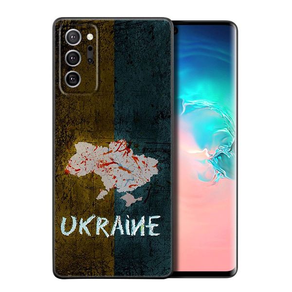 Caixa de telefone da bandeira da Ucrânia para Samsung M30 M31 s Nota 10 Lite 20 Ultra M11 M12 M13 M21 M22 M23 M32 M33 M51 M52 M53 J2 PRO J4 J6 J8