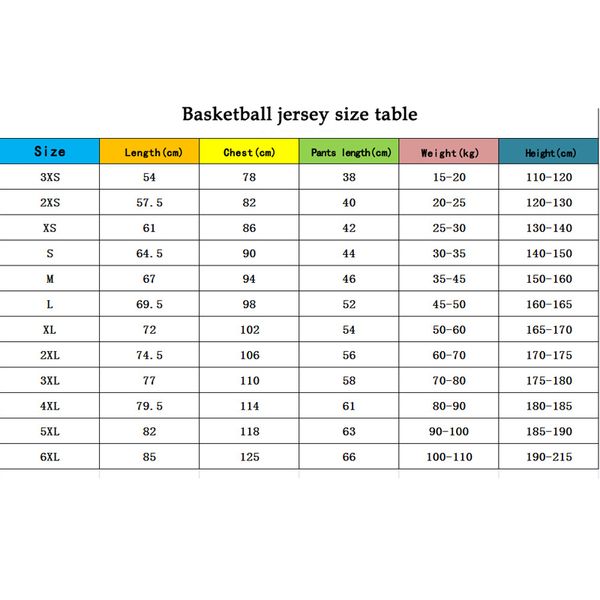 Basketball Jersey Logo Custom Basketball Allening Suit Basket Ad per adulti e bambini Sport Sports Basketball Jersey Imposta di grandi dimensioni