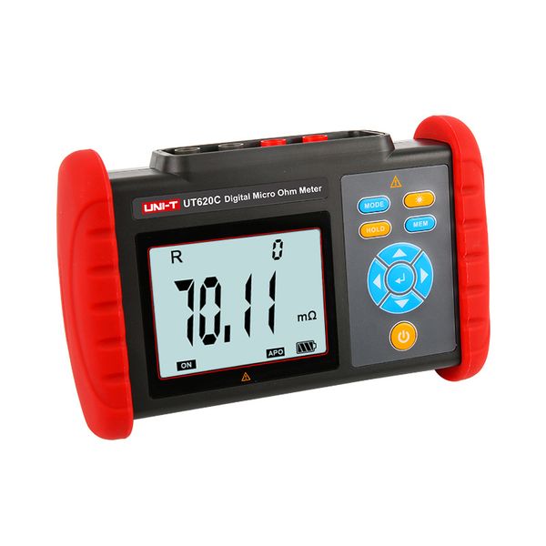 UNI-T UT620C Digital Bai bassa resistenza METURA Miliohmmetro Miniatura ohmetro Connettore/Tester di resistenza al motore