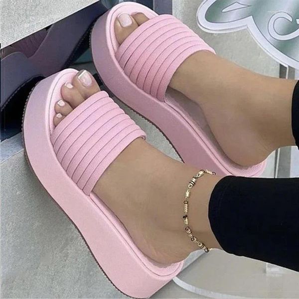 Scarpe vestiti da donna sandali con fondo piatto morbido estate per la piattaforma calzature da donna pantofole sandalie