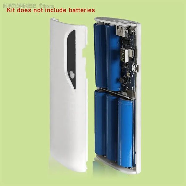 Новый 1pc Portable 5x18650 Power Bank Case 5V Dual USB -зарядка DIY Shell Mobile Phare Barge Box без батареи без батареи