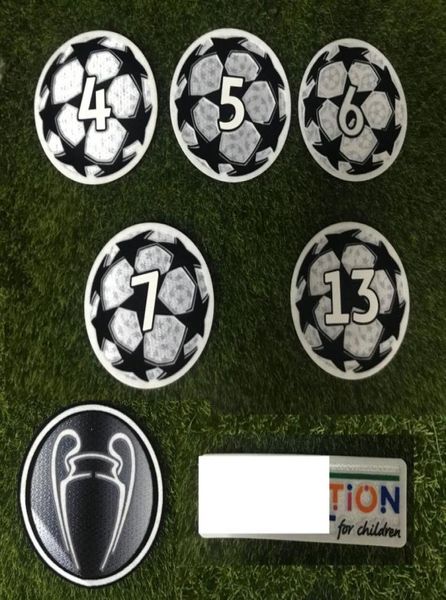Bola de bola e respeitáveis Campeões da Copa dos Campeões e Respeitos de Impressão de Football Patches Badges Stamping Calor Transfer Pattern4689664