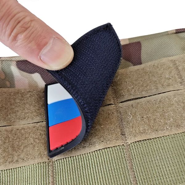 Bandiera di gomma Patch Russia Venezuela Germania Giappone tattico tattico badge applique di combattimento militare per abbigliamento