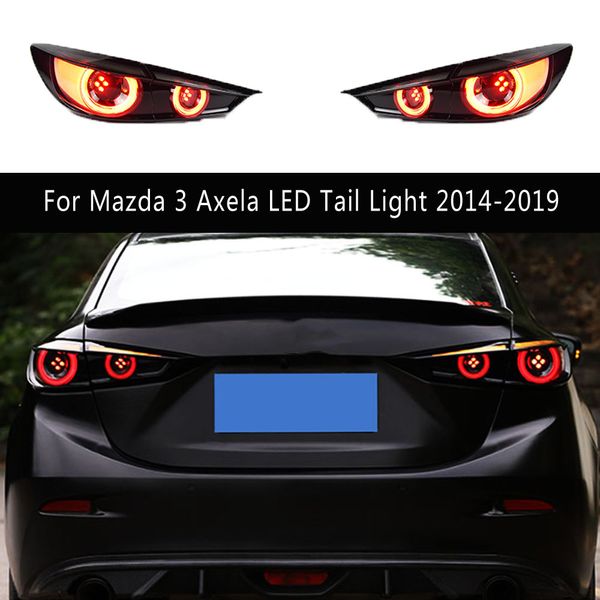 Для Mazda 3 Axela светодиодный хвостовой ламп 14-19 тормозные задние парковки ходовые светильники задние лампы задних фонарей.