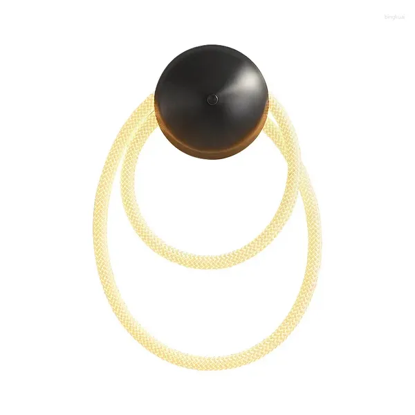 Lâmpada de parede novidade LED Light Silicone Ring Creative 3000k para a sala do quarto Droga de jantar Distinta distinta