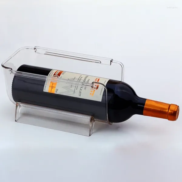 Küchenspeicher Claer Transparent Weinregal Flaschen Getränke Box Universal Flaschenhalter Kühlschrank Organisator