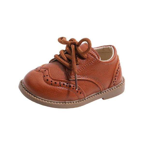 Stiefel Baby Boy Schuhe Frühling Herbst Herumd Lederschuhe Baby Oxfords Neugeborene Erste Wanderer Bogue Style Kleinkindschuhe für Jungen