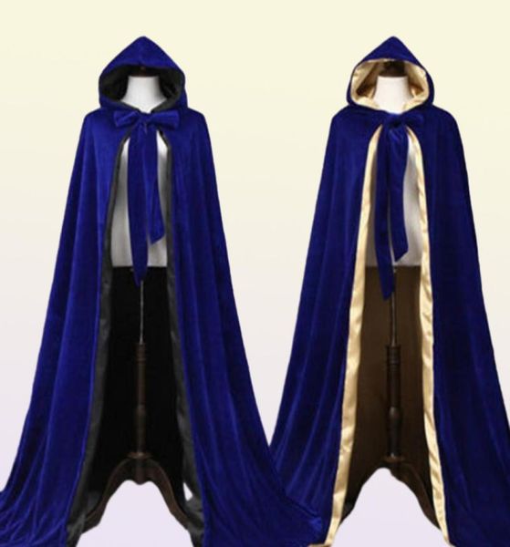 Giacche Wraps Eleganti concorsi di velluto mantello in velluto di lusso in stile Europa abito medievale Cape Shawl Party Queen Princess Wedding7044389