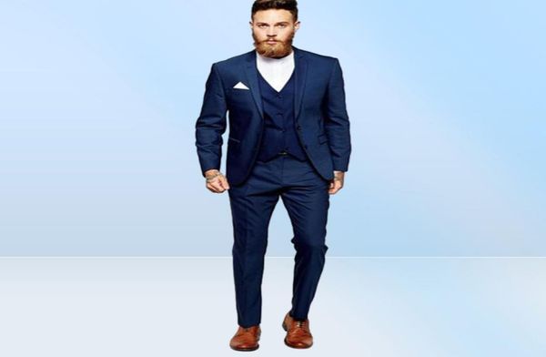 Последние дизайны брюки Beige Men Suit Prom Tuxedo Slim Fit 3 Piece Groom Wedding Suits для мужчин Custom Blazer Terno Masuclino9042107