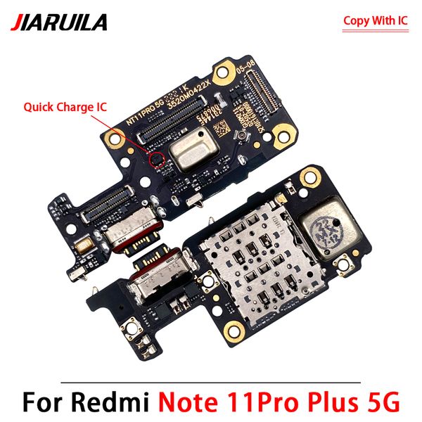 100% Original neu für Xiaomi Redmi Hinweis 11 Pro plus 5G USB -Ladeanschluss Mikrofon Mikrofon Dock Connector Board Flex Kabel