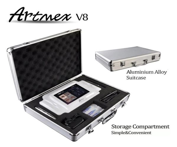 Artmex di alta qualità V8 Digital Permanent Makeup Tattoo Art Machine Eyes Rotary Pen Mts PMU System Touch Screen Skin Beauty8711695