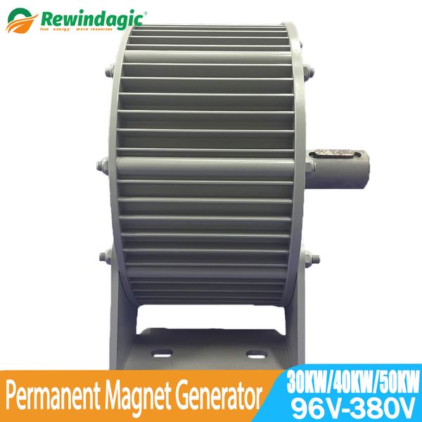 Generatore di turbine a magnete permanente a magneti a magneti permanente a basso numero di giri rlm da 30000w 96V 120V 220 V 380 V Generatore di energia libera Energia alternativa 30KW