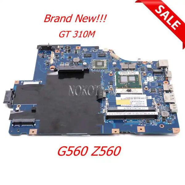 Scheda madre nokotion New NIWE2 LA5752P per Lenovo IdeaPad G560 Z560 Laptop Motherboard HM55 GT310M DDR3 Mainboard Graphics Works Free CPU