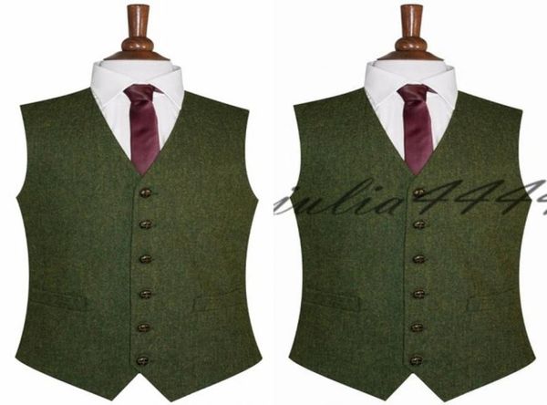 2019 giubbotti da sposa verde in forma slim pezzi singolo a petto britannico uomo senza maniche da uomo039 tuta giubbotto vintage waistcoat95558406