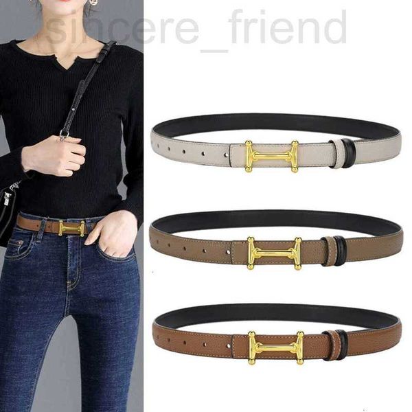 Belts Designer Designer Women's Luxury Belt Slim Waist Larghezza 2,3 cm di moda con jeans Accessori Accessori per pantaloni Donne Women Wholesale CMUF