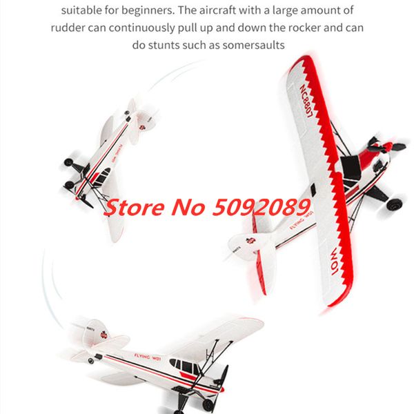 2,4 GHz Fernbedienungskontrolle EPP-Schaum fester Flügel glider 200 m 50 cm großes RC-Flugzeug Anti-Crash-Basis leicht zu spielen RC Fighter Toy Boy Kid Geschenke