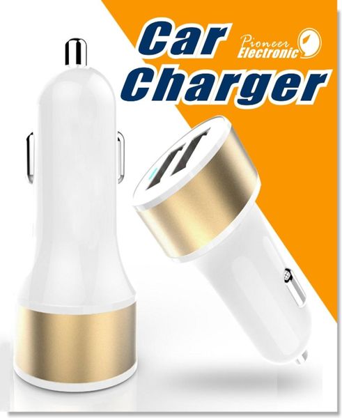 2 porte Dual Port Universal USB Car Charger Compatibile con tablet Adattatore per caricabatterie Andriod Smart Phone Portable Travel CH1071570