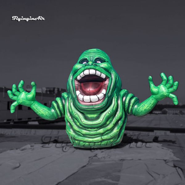 GEALTE große aufblasbare Slimer Ghostbusters Ghost Character Ballon Air in das grüne Monster für Halloween -Dekorationen in die Luft jagen