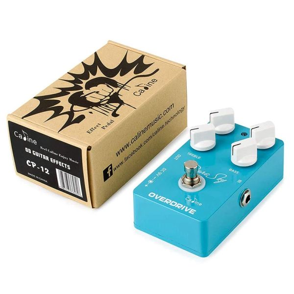 Kablolar Caline Pure Sky OD Gitar Pedalı Efekt CP12 Saf ve Temiz Overdrive Gitar Pedalı Gitar Aksesuarları Etkili Pedal