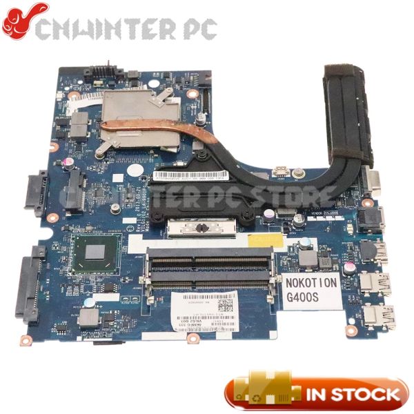 Placa -mãe Nokotion Vilg1 G2 LA9901p para Lenovo Ideapad G400S Laptop Placa -mãe GRATUITA CPU GEFORCE 720M com dissipador de calor para LA9902p