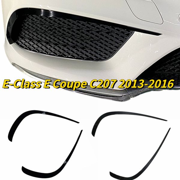 Für Mercedes-Benz E-Klasse E Coupé C207 2013 2014 2015 2016 AMG Line Front Stoßstange Splitter Spoiler Fog Light Canard Gloss Schwarz