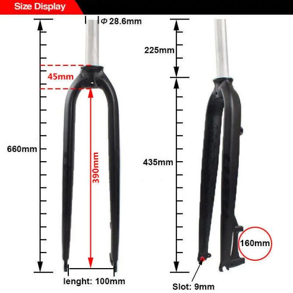 Lutu 26 27,5 29 MTB Fork Ultralight Bicycle Rigid Fork Aluminiumlegierung Mountainbike Gabeln gerade 9*100 -mm -Fahrrad -Fahrrad -Gabeln