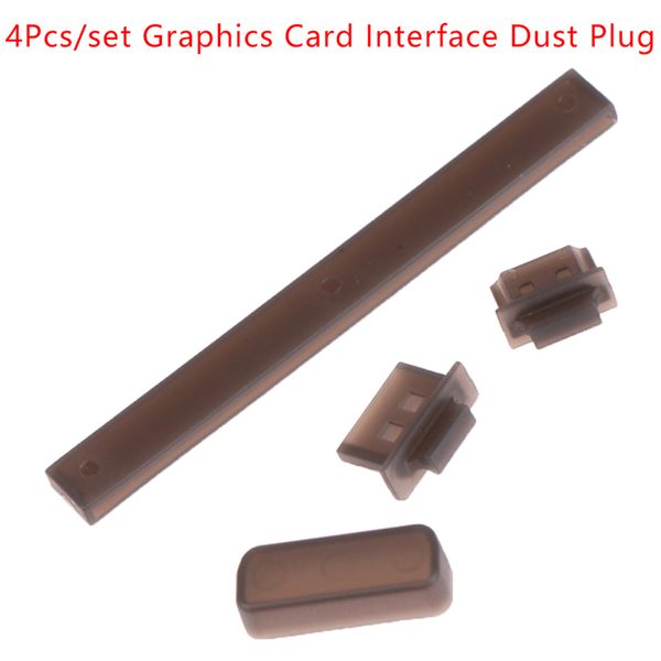 4pcs tampa protetora tampas plásticas tampa de poeira para cartão gráfico interface tampa protetora pó de poeira para interface DV DP PCI-E