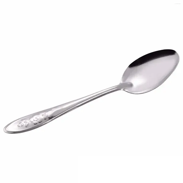 Cucchiai di anguria cuia lunga cucchiaio riso inossidabile set 410 zuppa 1/3pcs da cucina tavoli da cucina ristorante manico in acciaio utensili