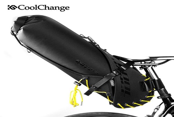Su geçirmez bisiklet eyer torbası kuyruk torbası koltuk torbaları katlanabilir kuyruk arka bisiklet çantası bisiklet mtb pannier sırt çantası 12L272E4839618