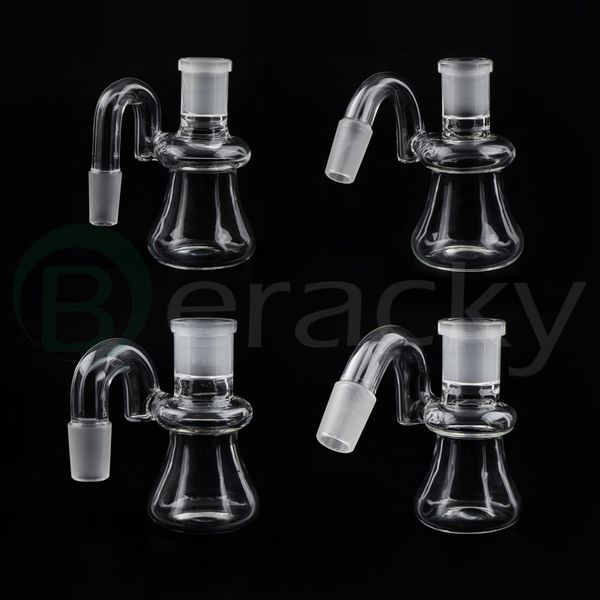 Mini colecionador de cinzas de cinzas grossas pistola de água resistente ao calor 14 mm 18mm 18 mm 45/90 graus tigela machos tigela coletor de cinzas bolhas de vidro fumando tubo de óleo de óleo