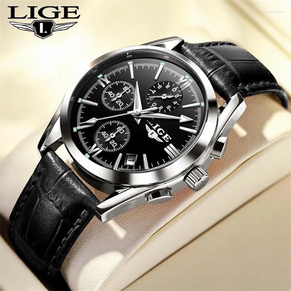 Relógios de pulso 2024 Men Watches Strap Strap Sport Imper impermeável Cronografia Relógio Militar Relógio Relógio Relógio Masculino