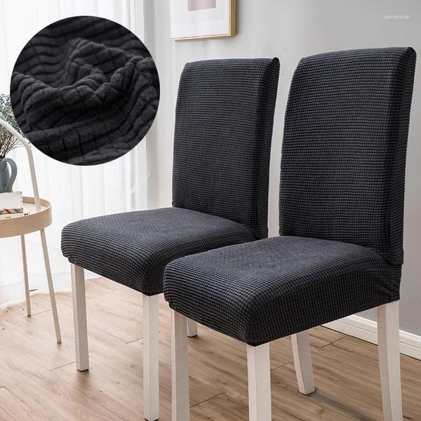 Coperture per sedie coperte addensate jacquard fodera per sedili da pranzo universali per decorazioni per la casa in sala da ristorante EL
