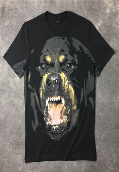 Designer maschile di lusso magliette da uomo donna hip hop maglietta 3d stampa 3d designer rottweiler camicia tee8695595