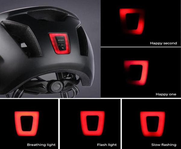 Bike Lights USB -wiederaufladbare Rücklichter leichter wasserdicht 5 Modi Helm Rücklicht Highlight Mountain Cycling Warning Decor29673588554
