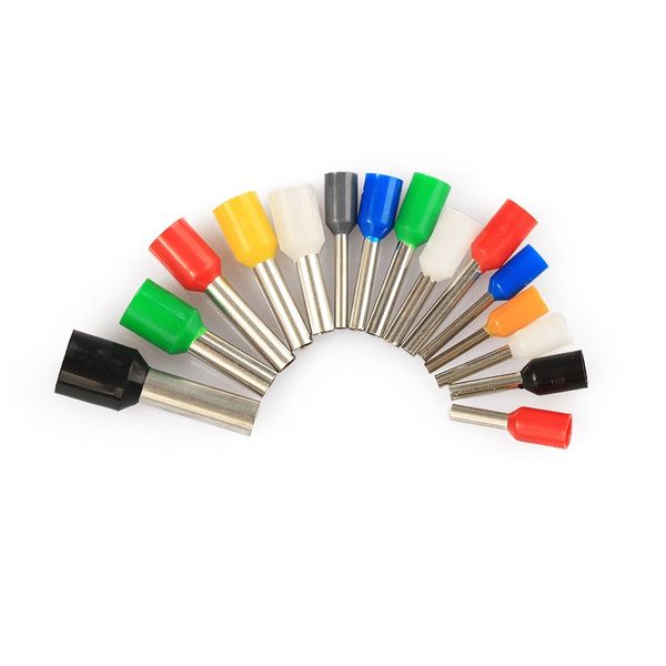 600/1000 PCs Isoliertes Kabelendanterminal Set Electrical Draht Ferrules Kabel-Kalt-Crimplevel-Kupferdrahtanschluss AWG22-10