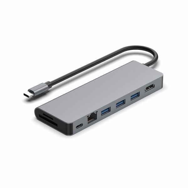 9 em 1 posto de ancoragem com PD 3 USB 3.0 HDMI TF/SD