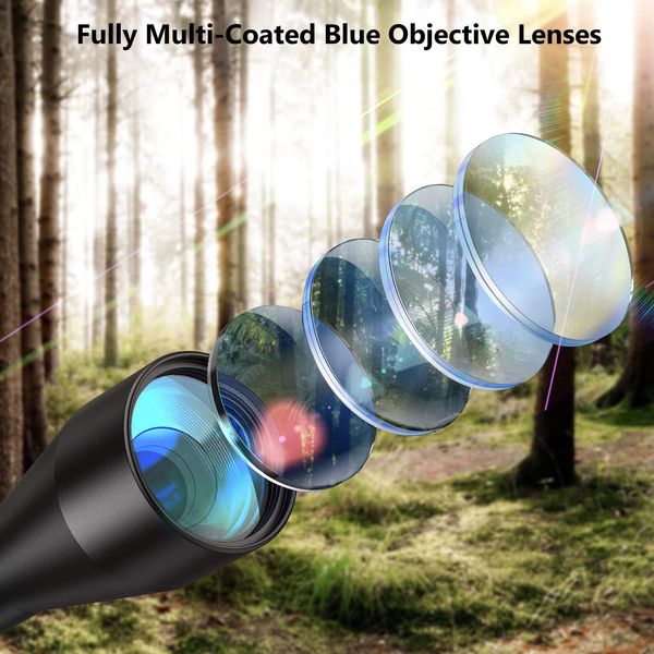 3-9x40 Rile Scope Hunting Optical Scope para Rifle Optics Riflescope de Riflescope AirSoft Scópios de atirador de atirador 11/20mm Rail