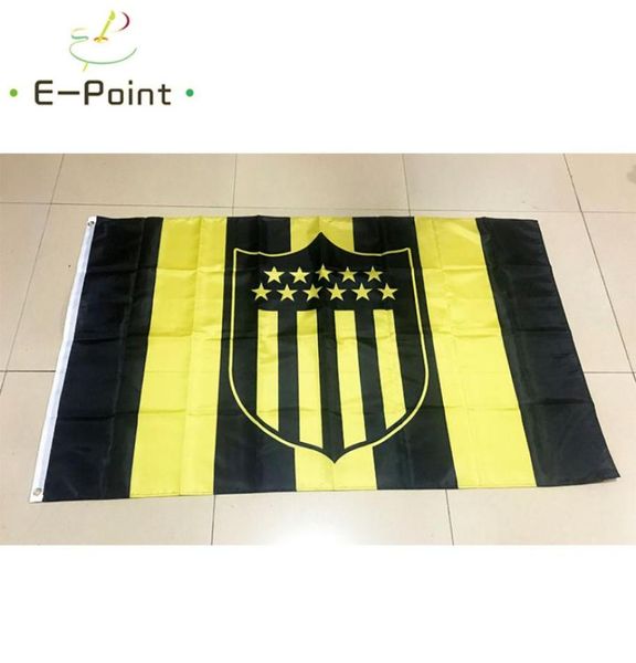 Uruguai Clube Atlético Penarol 35ft 90150cm Bandeira de bandeira de bandeira de poliéster Decoração voadora Home Garden Bandeiras Festivas 4574146