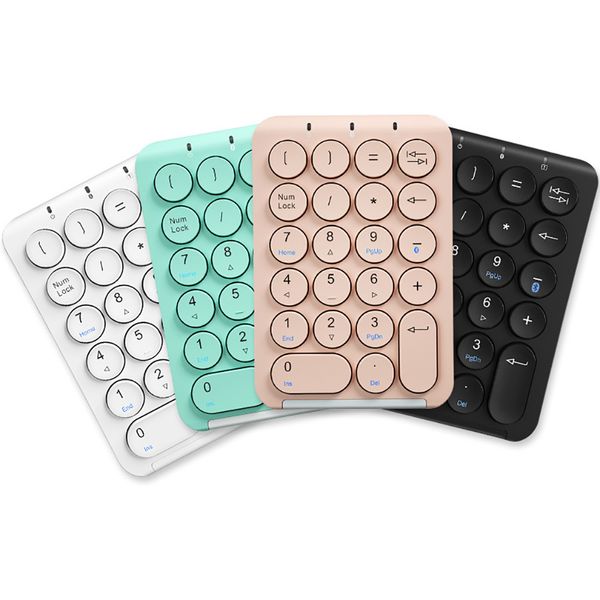 Лук 22 клавиши Bluetooth Номер клавиатуры Портативная слабая численная клавиатура Blutooth для перезаряжаемой цифровой клавиатуры для ноутбука iPad
