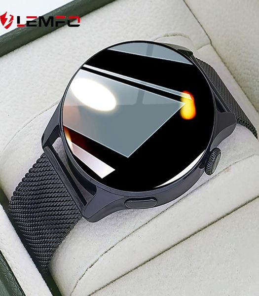 Lemfo Bluetooth Call Smart Watch Men Men Full Touch Sport Smart Wwatch 2021 Бизнес -стиль 24 часа монитора сердечного ритма для Android IOS4077049