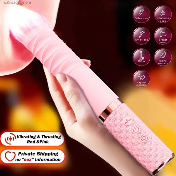 Andere Gesundheits Schönheitsgegenstände stoßen Dildo Vibratoren G Punkt Klitorale Analstimulation Realistisches Spielzeug Vibating Telesic Vibrator Frauen Orgasmus Vergnügen L49