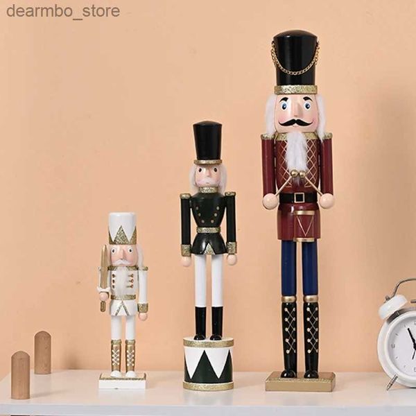 Arti e mestieri di artigianato Schiaccianoci per il soldato bambola in legno Vintae Puppet Creative Hishicrafts Ift Christmas Decorations Office Office Office L49