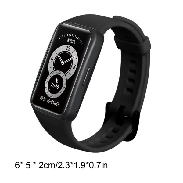 Смотреть ремешок для Huawei Honor Sports Band 6 мягкая силиконовая группа для женщин для женщин заменяет ремешок для ремешков Forhuawei Smart Watch Accessories