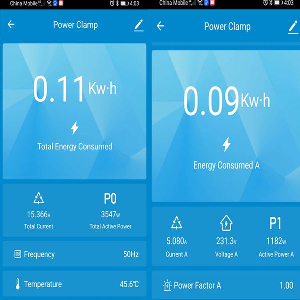 Tuya Smart Life 3 Phase WiFi ZigBee Energy KWH Meter 80APOWER -Klemme Stromtransformator App Monitor und Stromverbrauch aufzeichnen