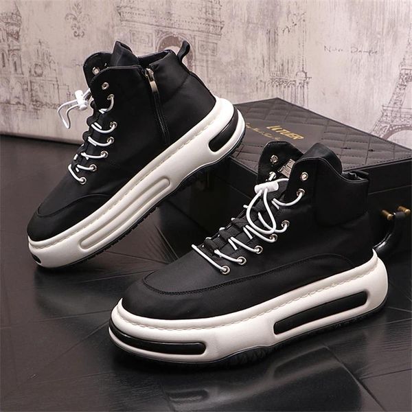 Freizeitschuhe 2024 Leinwand Herren Hip Hop High Tops Sneakers Zapatillas Hombre