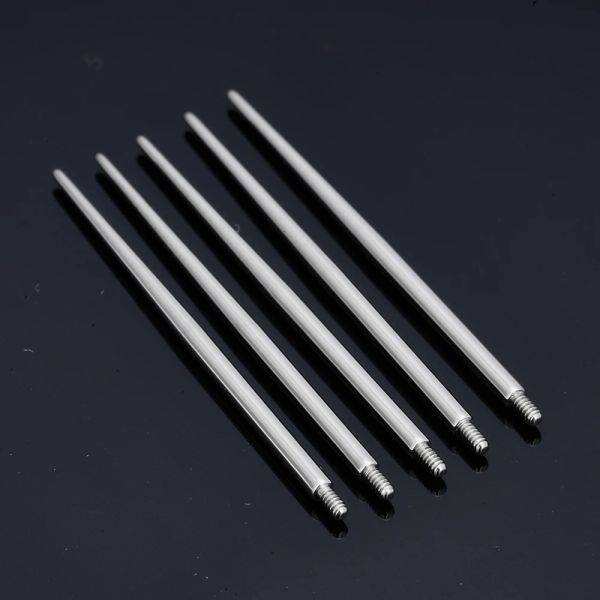 10pcs G23 Titanium Piercing Body Piercing Tool Tool Tools Tools Puncture agulha para a sobrancelha da barriga Guia de sobrancelhas Piercing de agulha