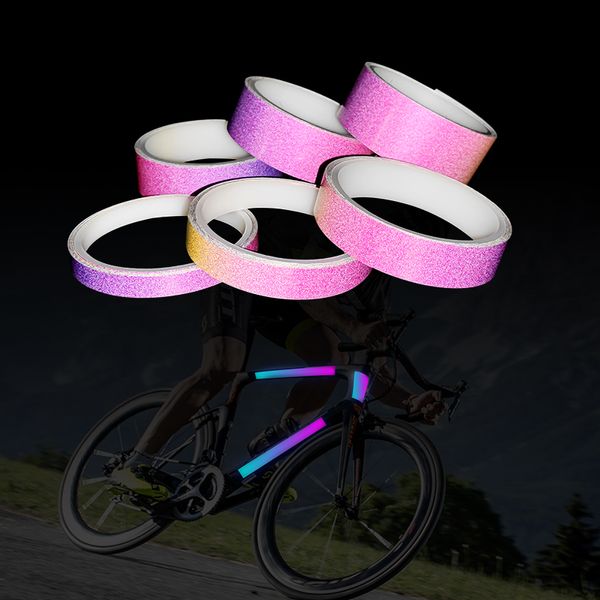 Roadstar Multiple Size Rainbow Pet Reflective Tape Car Bike Motorrad Aufkleber Warnmarke für Straßensicherheit RS-3500-QIC